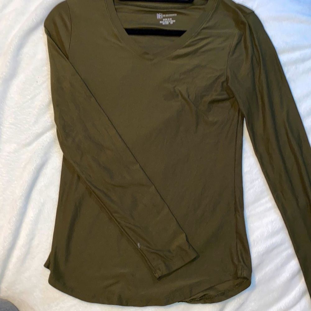 No Boundaries Long Sleeve Green Shirt